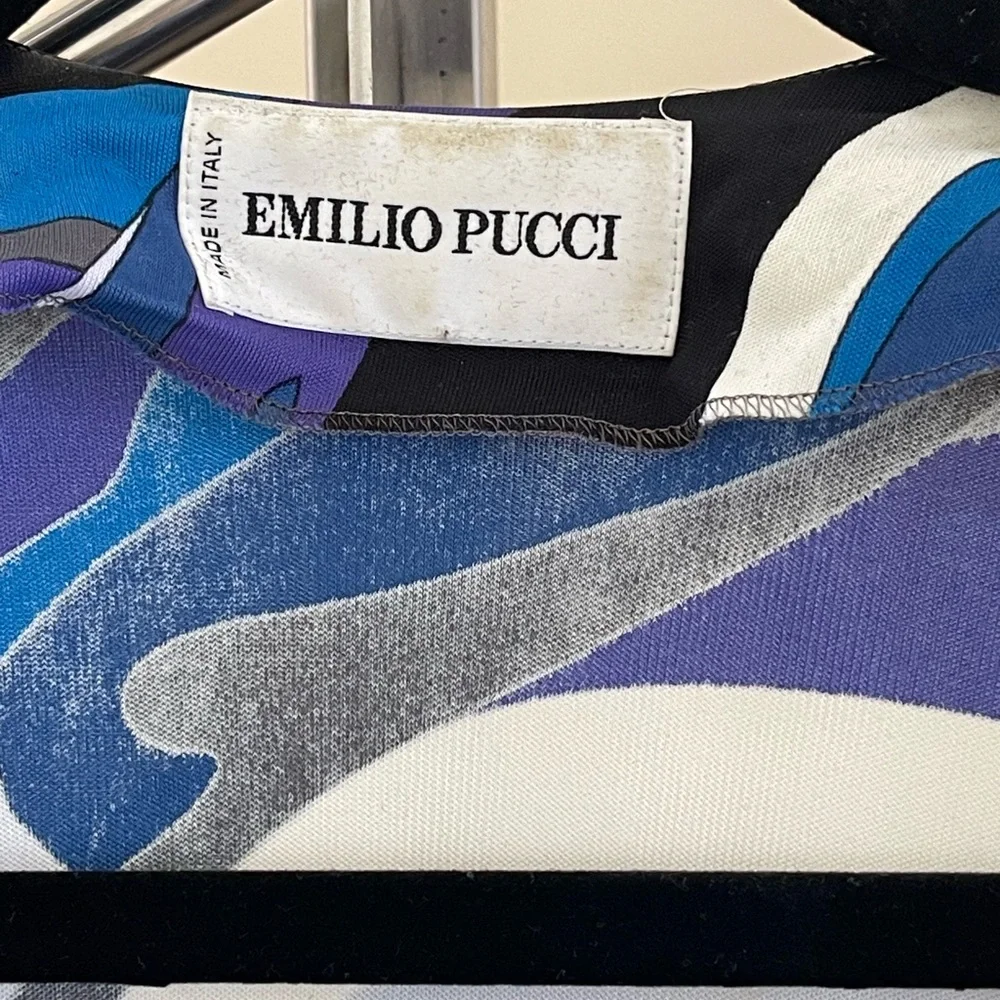 Vintage Emilio Pucci Multicolor Patterned Dress/Top - Picture 2 of 12